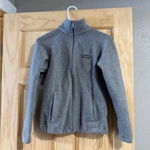 Columbia Charcoal Full-Zip Fleece Jacket